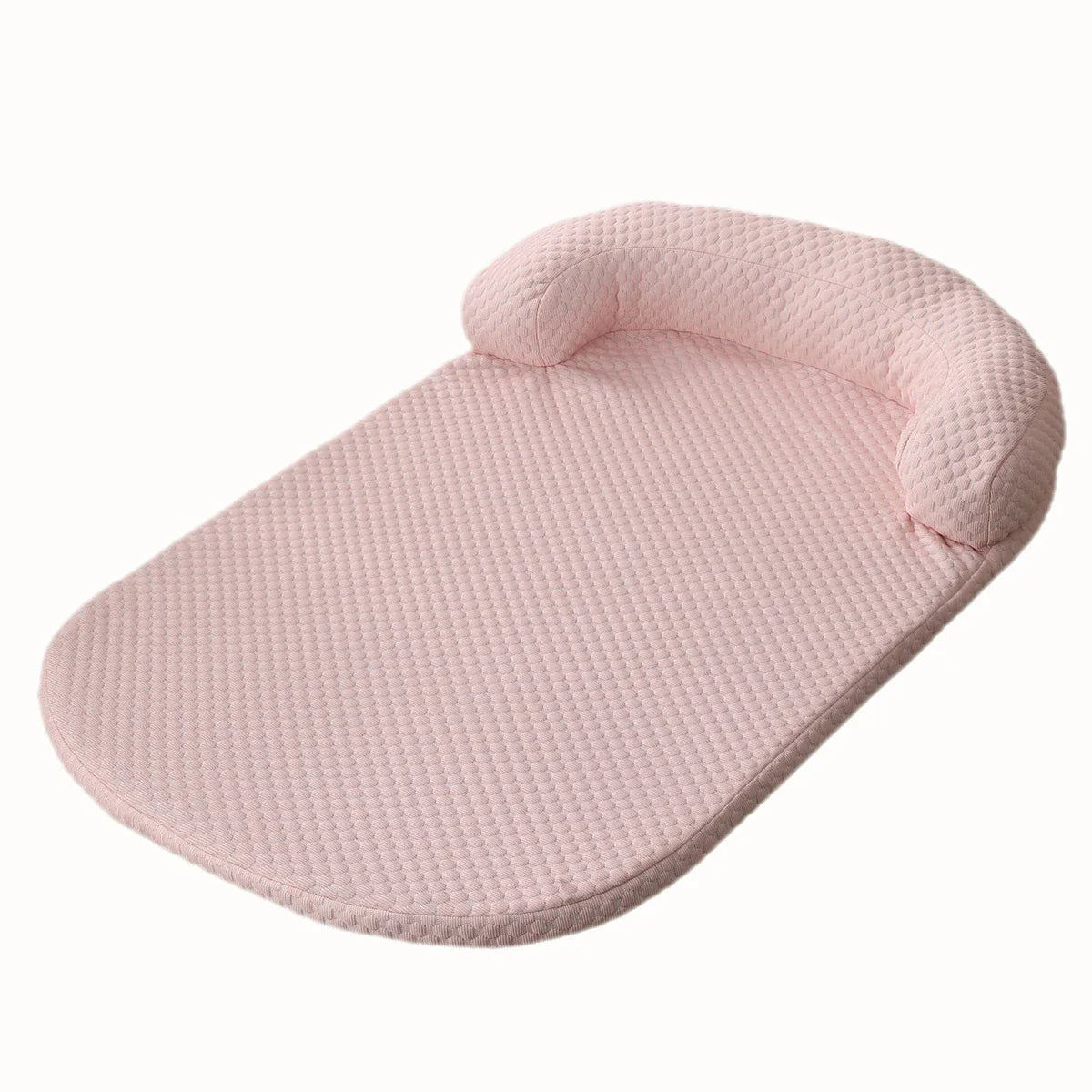 Breathable Large Dog Bed with Pillow Ice Silk Fabric