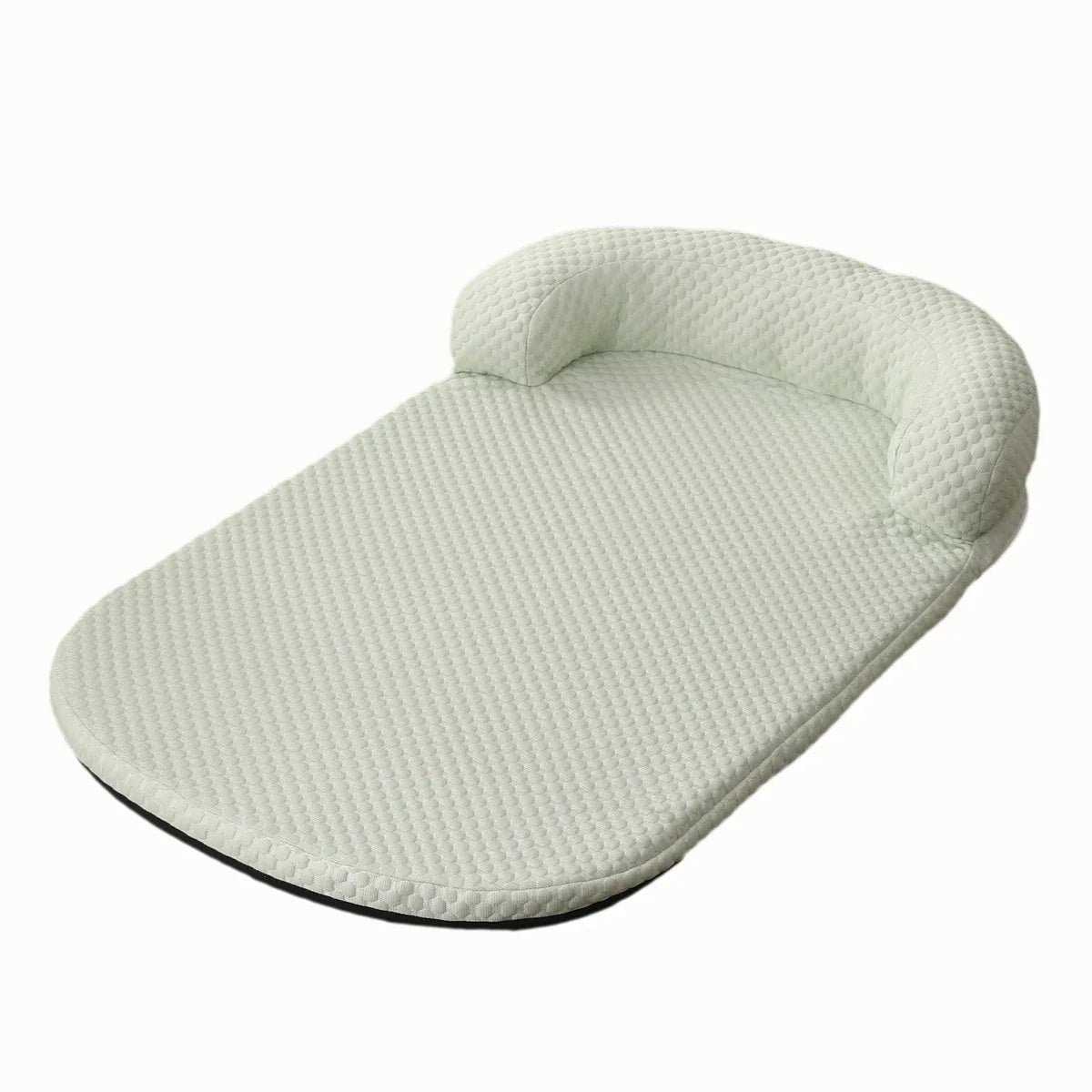 Breathable Large Dog Bed with Pillow Ice Silk Fabric