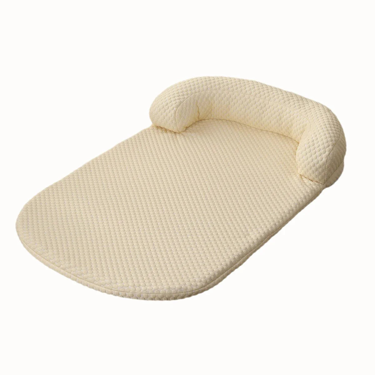 Breathable Large Dog Bed with Pillow Ice Silk Fabric